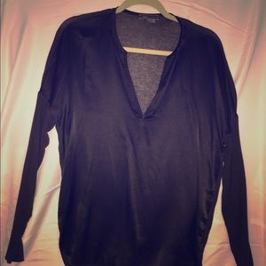 Vince sweater/silky top